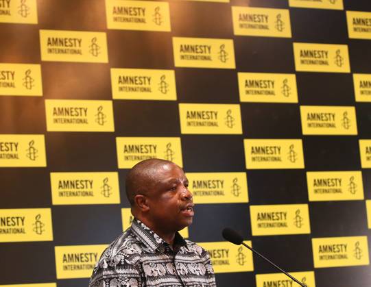 Amnesty s Global Annual Report 2022 2023 Regional Launch In Colombo Deprose Muchena, Amnesty International Senior Director speaks during a regional launch of Amnesty s global annual report 2022 2023 in Colombo, Sri Lanka on March 28, 2023. Colombo Sri Lanka  Copyright: xPradeepxDambaragex originalFilename: dambarage-amnestys230328_npb5X.jpg