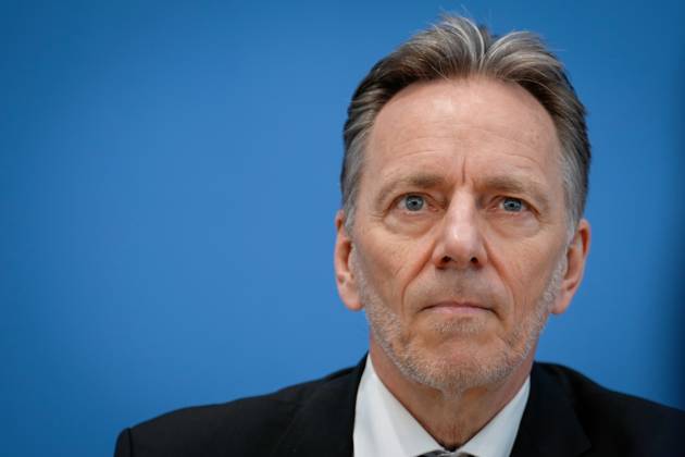 Bundespressekonferenz zur Polizeiliche Kriminalstatistik 2022 Aktuell,30.03.2023,Berlin,Praesident des Bundeskriminalamt (BKA) Holger Muench im Portrait bei der Bundespressekonferenz in Berlin bei der Polizeiliche Kriminalstatistik 2022