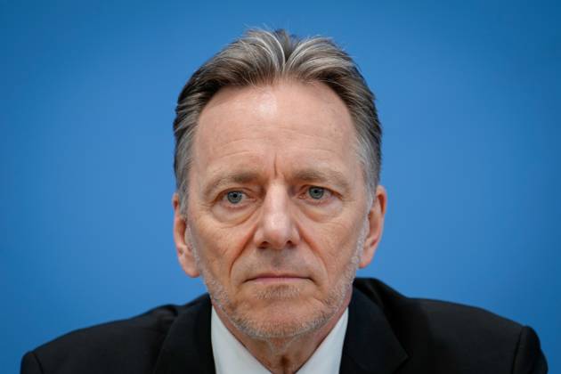 Bundespressekonferenz zur Polizeiliche Kriminalstatistik 2022 Aktuell,30.03.2023,Berlin,Praesident des Bundeskriminalamt (BKA) Holger Muench im Portrait bei der Bundespressekonferenz in Berlin bei der Polizeiliche Kriminalstatistik 2022