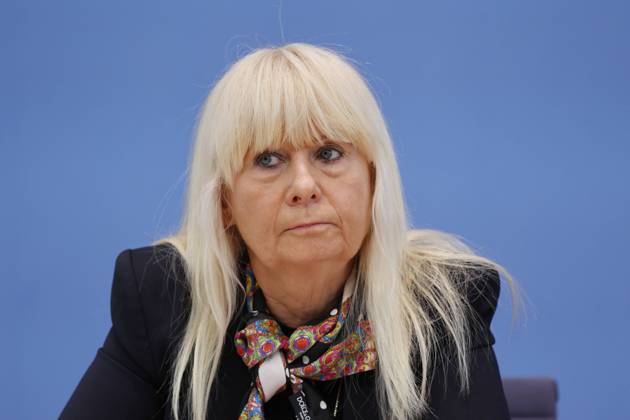 Iris Spranger, Vorsitzende der Innenministerkonferenz (IMK) und Senatorin für inneres, Digitalisierung und Sport, Land Berlin, Deutschland, Berlin, Bundespressekonferenz, Thema: Polizeiliche Kriminalstatistik 2022