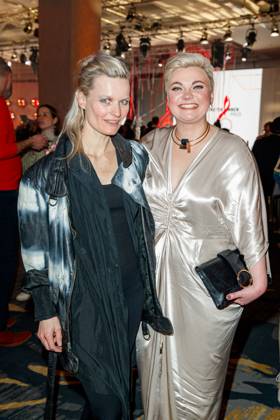 GEMA MusikautorInnenpreis 2023 Sandra Fink und Ela Steinmetz (Elaiza) beim 14. GEMA MusikautorInnenpreis im Ritz Carlton am 30.03.2023 in Berlin. Copyright: xEventpressxKochanx
