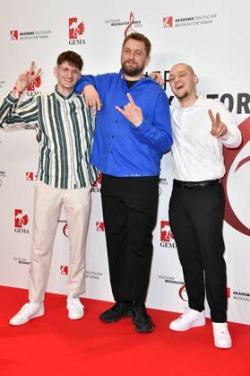 Miksu & Macloud beim 14. Deutschen Musikautor*innenpreis der GEMA 2023 im Hotel The Ritz-Carlton. Berlin, 30.03.2023