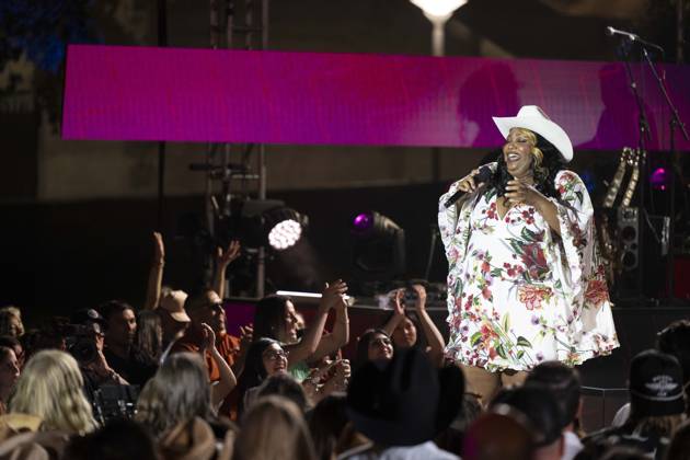 April 1, 2023, Austin, TX, United States: Singers TREA SWINDLE, DEVYN HART and DANICA HART of the country trio Chapel Hart of Poplarville, MS perform for a taping of up and coming acts on the Ram Truck stage at the Country Music Television (CMT) Awards on April 1, 2023 at Austin s Moody Center. Austin United States - ZUMAd150 1027140049st Copyright: xBobxDaemmrichx