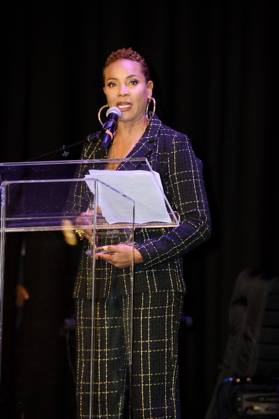 April 15, 2023, Philadelphia, Pennsylvania, U.S: April 15, 2023, Philadelphia PA- Legendary grammy nominated rapper and actress, MC LYTE, was presented with the Women of Excellence legend award at the WDAS Women of Excellence luncheon which was held at LIVE! Casino and Hotel Philadelphia PA Philadelphia U.S. - ZUMArf1_ 20230415_zaf_rf1_009 Copyright: xRickyxFitchettx