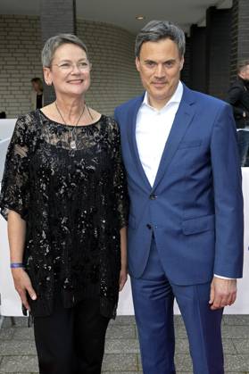 Frauke Gerlach und Norbert Himmler bei der 59. Verleihung des Grimme Preises 2023 im Theater der Stadt Marl. Marl, 21.04.2023