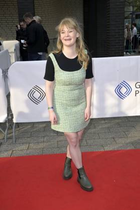 Gro Swantje Kohlhof bei der 59. Verleihung des Grimme Preises 2023 im Theater der Stadt Marl. Marl, 21.04.2023