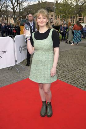 Gro Swantje Kohlhof bei der 59. Verleihung des Grimme Preises 2023 im Theater der Stadt Marl. Marl, 21.04.2023