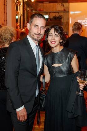 Nominiertenabend des Deutschen Filmpreises Lola 2023 Clemens Schick und Zar Amir Ebrahimi beim Nominiertenabend des Deutschen Filmpreises Lola 2023 in der Fabrik 23 am 22.04.2023 in Berlin. Copyright: xEventpressxKochanx