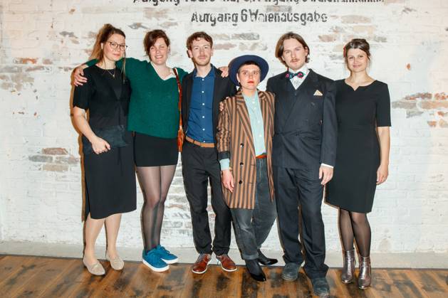 Nominiertenabend des Deutschen Filmpreises Lola 2023 Sophie Linnenbaum, Johannes Blech, Josefine Lindner und Max-Josef Schönborn beim Nominiertenabend des Deutschen Filmpreises Lola 2023 in der Fabrik 23 am 22.04.2023 in Berlin. Copyright: xEventpressxKochanx