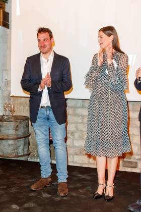Nominiertenabend des Deutschen Filmpreises Lola 2023 James Friend und Alexandra Maria Lara beim Nominiertenabend des Deutschen Filmpreises Lola 2023 in der Fabrik 23 am 22.04.2023 in Berlin. Copyright: xEventpressxKochanx