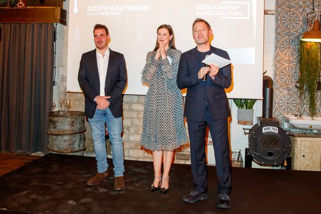 Nominiertenabend des Deutschen Filmpreises Lola 2023 James Friend, Alexandra Maria Lara und Florian Gallenberger beim Nominiertenabend des Deutschen Filmpreises Lola 2023 in der Fabrik 23 am 22.04.2023 in Berlin. Copyright: xEventpressxKochanx