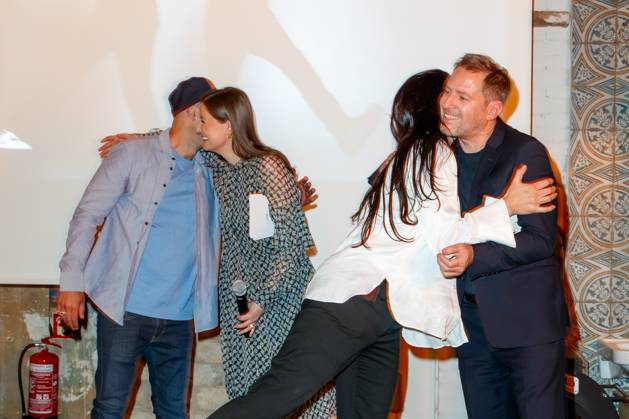 Nominiertenabend des Deutschen Filmpreises Lola 2023 Katja von Garnier, Alexandra Maria Lara, Florian Gallenberger und Vartan Bassil beim Nominiertenabend des Deutschen Filmpreises Lola 2023 in der Fabrik 23 am 22.04.2023 in Berlin. Copyright: xEventpressxKochanx