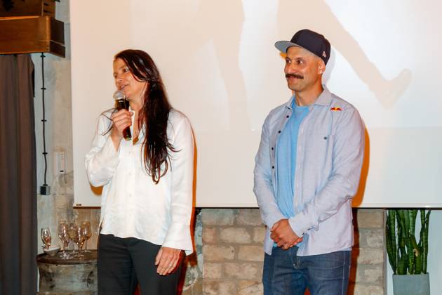 Nominiertenabend des Deutschen Filmpreises Lola 2023 Katja von Garnier und Vartan Bassil beim Nominiertenabend des Deutschen Filmpreises Lola 2023 in der Fabrik 23 am 22.04.2023 in Berlin. Copyright: xEventpressxKochanx