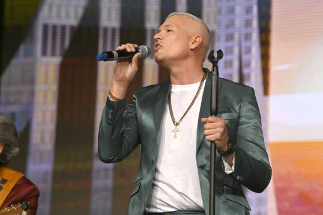 Dante Thomas bei der Verleihung der Goldenen Sonne 2023 während der Sonnenklar.TV Gala im Wunderland Kalkar. Kalkar, 22.04.2023