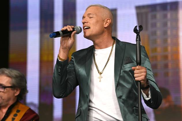 Dante Thomas bei der Verleihung der Goldenen Sonne 2023 während der Sonnenklar.TV Gala im Wunderland Kalkar. Kalkar, 22.04.2023
