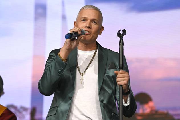 Dante Thomas bei der Verleihung der Goldenen Sonne 2023 während der Sonnenklar.TV Gala im Wunderland Kalkar. Kalkar, 22.04.2023