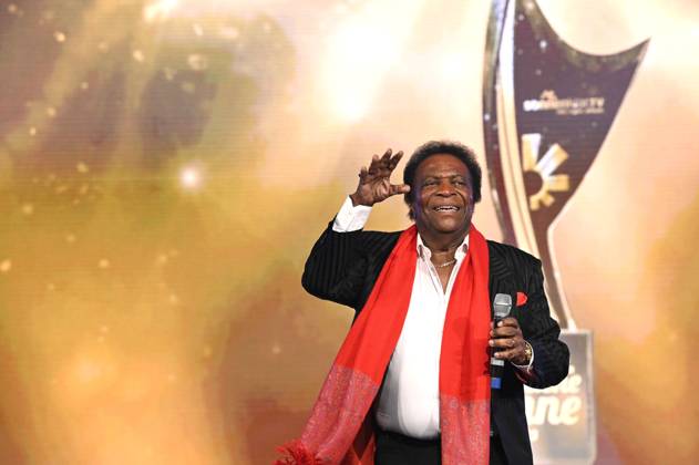 Roberto Blanco bei der Verleihung der Goldenen Sonne 2023 während der Sonnenklar.TV Gala im Wunderland Kalkar. Kalkar, 22.04.2023