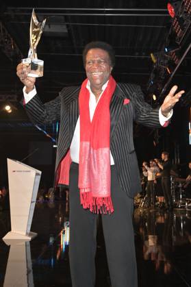 Roberto Blanco bei der Verleihung der Goldenen Sonne 2023 während der Sonnenklar.TV Gala im Wunderland Kalkar. Kalkar, 22.04.2023