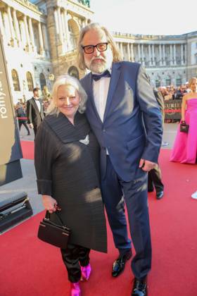 RECORD DATE NOT STATED 22.04.2023, Wiener Hofburg, ROMY - Film- u. TV-Preis, Gala-Verleihung des Fernseh-Preises von ORF u. KURIER im Bild: Brigitte Kren, -mit Begleitung, ROMY - Film- u. TV-Preis