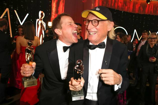 RECORD DATE NOT STATED 22.04.2023, Wiener Hofburg, ROMY - Film- u. TV-Preis, Gala-Verleihung des Fernseh-Preises von ORF u. KURIER im Bild: Andreas Goldberger, Otto Waalkes, ROMY - Film- u. TV-Preis