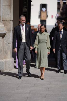 Spanish King Felipe VI and Queen Letizia during the Miguel de Cervantes 2023 Spanish Language Literature Awards Ceremony in Alcala de Henares Madrid on Monday, 24 April 2023 Cordon Press