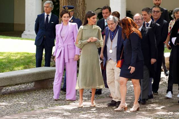 Spanish King Felipe VI and Queen Letizia during the Miguel de Cervantes 2023 Spanish Language Literature Awards Ceremony in Alcala de Henares Madrid on Monday, 24 April 2023 Rafael Cadenas Isabel diaz Ayuso Cordon Press