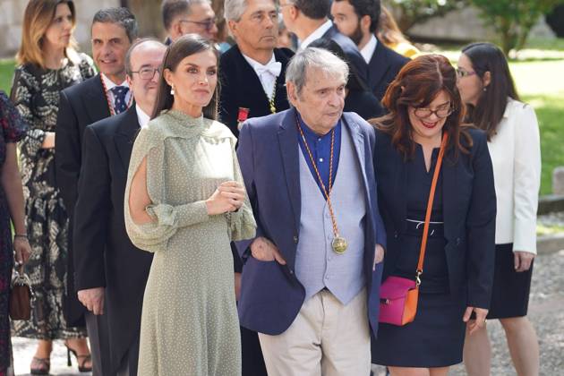 Spanish King Felipe VI and Queen Letizia during the Miguel de Cervantes 2023 Spanish Language Literature Awards Ceremony in Alcala de Henares Madrid on Monday, 24 April 2023 Cordon Press
