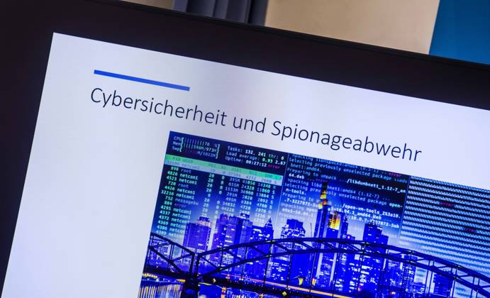 April 24, 2023, Munich, Bavaria, Germany: JOACHIM HERRMANN, Interior Minister of the State of Bavaria. The Bavarian Verfassungsschutz (Secret Service, Office for the Protection of the Constitution) released the 2022 report detailing threats to the state of Bavaria and the country. Over the past years, conspiracy theorists, new age and wellness extremists, right-extremists, Reichsbuerger (sovereign citizens), and various enemies of democracy have taken a leading role against the German state and society, with such cases as Terror Gruppe S. and the alleged Reichsbuerger terrorist plot to topple the state underscoring that the threats are not giving up. Other threats to the state include those that may be directed by Russian intelligence as - ZUMAb160 20230424_zbp_b160_028 Copyright: xSachellexBabbarx