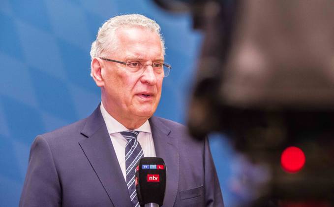 April 24, 2023, Munich, Bavaria, Germany: JOACHIM HERRMANN, Interior Minister of the State of Bavaria. The Bavarian Verfassungsschutz (Secret Service, Office for the Protection of the Constitution) released the 2022 report detailing threats to the state of Bavaria and the country. Over the past years, conspiracy theorists, new age and wellness extremists, right-extremists, Reichsbuerger (sovereign citizens), and various enemies of democracy have taken a leading role against the German state and society, with such cases as Terror Gruppe S. and the alleged Reichsbuerger terrorist plot to topple the state underscoring that the threats are not giving up. Other threats to the state include those that may be directed by Russian intelligence as - ZUMAb160 20230424_zbp_b160_050 Copyright: xSachellexBabbarx