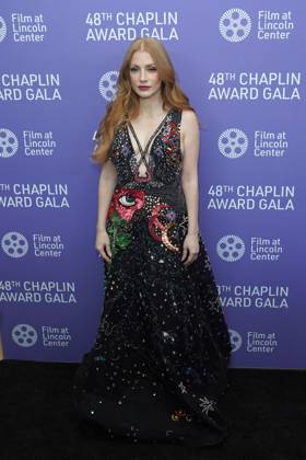 Jessica Chastain at arrivals for Film at Lincoln Centerâ€™s 48th Chaplin Award Gala, Alice Tully Hall at Lincoln Center, New York, NY April 24, 2023. Photo By: Kristin Callahan Everett Collection at arrivals for Film at Lincoln Centerâ€™s 48th Chaplin Award Gala, Alice Tully Hall at Lincoln Center, New York, NY April 24, 2023. Photo By: Kristin Callahan Everett Collection PUBLICATIONXNOTxINxCANxCHNxFRAxITAxJPNxNORxPOLxRUSxESPxUKxUSA