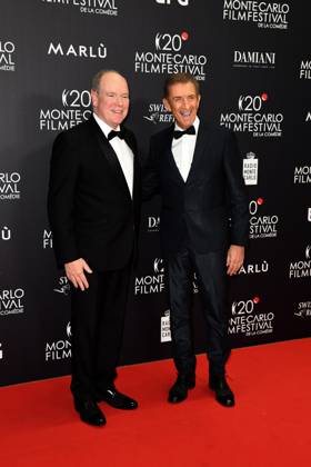 Bilder des Jahres 2023, Entertainment 04 April Entertainment Themen der Woche KW17 Entertainment Bilder des Tages Monte Carlo Film Festival Montecarlo Film Festival - Arrivals Award Ceremony. In the photo Alberto Di Monaco, Ezio Greggio  Copyright: xSimonexComix xipa-agency.netx xComi Mangiarottix IPA_IPA37619750