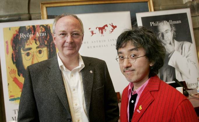 STOCKHOLM 0500523 This year, the worlds largest childrens and young peoples literature prize will be awarded for the third time This years recipients, the Japanese illustrator RyÃ ji Arai and the British author Philip Pullman, held a press conference on Monday ahead of the award ceremony for the Astrid Lindgren Memorial Literature Prize Photo J  Copyright: xJONASxEKSTRÖMERx ALMA-PRISET 2005