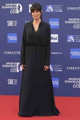 May 10, 2023, Rome, Italy: Claudia Pandolfi attends the red carpet of Premi Davide di Donatello 2023 at CinecittÃ Lumina Studios. Rome Italy - ZUMAs197 20230510_zaa_s197_299 Copyright: xMarioxCartellix