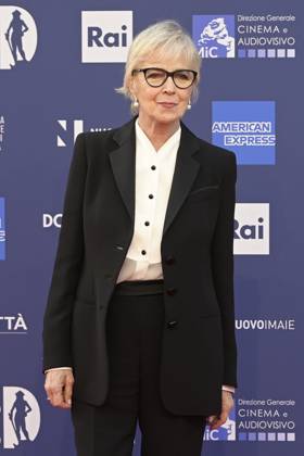 May 10, 2023, Rome, Italy: Piera Detassis attends the red carpet of Premi Davide di Donatello 2023 at CinecittÃ Lumina Studios. Rome Italy - ZUMAs197 20230510_zaa_s197_305 Copyright: xMarioxCartellix