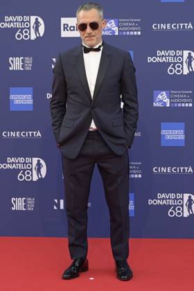 May 10, 2023, Rome, Italy: Filippo Timi attends the red carpet of Premi Davide di Donatello 2023 at CinecittÃ Lumina Studios. Rome Italy - ZUMAs197 20230510_zaa_s197_314 Copyright: xMarioxCartellix