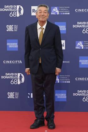 May 10, 2023, Rome, Italy: Gianni Di Gregorio attends the red carpet of Premi Davide di Donatello 2023 at CinecittÃ Lumina Studios. Rome Italy - ZUMAs197 20230510_zaa_s197_320 Copyright: xMarioxCartellix