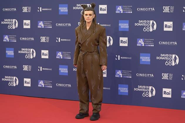 May 10, 2023, Rome, Italy: Valentina Bertani attends the red carpet of Premi Davide di Donatello 2023 at CinecittÃ Lumina Studios. Rome Italy - ZUMAs197 20230510_zaa_s197_356 Copyright: xMarioxCartellix