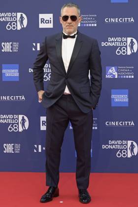 May 10, 2023, Rome, Italy: Filippo Timi attends the red carpet of Premi Davide di Donatello 2023 at CinecittÃ Lumina Studios. Rome Italy - ZUMAs197 20230510_zaa_s197_357 Copyright: xMarioxCartellix