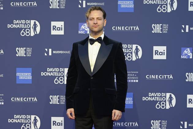 May 10, 2023, Rome, Italy: Alessandro Borghi attends the red carpet of Premi Davide di Donatello 2023 at CinecittÃ Lumina Studios. Rome Italy - ZUMAs197 20230510_zaa_s197_360 Copyright: xMarioxCartellix
