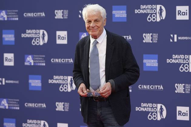 May 10, 2023, Rome, Italy: Michele Placido attends the red carpet of Premi Davide di Donatello 2023 at CinecittÃ Lumina Studios. Rome Italy - ZUMAs197 20230510_zaa_s197_363 Copyright: xMarioxCartellix