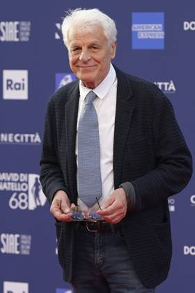 May 10, 2023, Rome, Italy: Michele Placido attends the red carpet of Premi Davide di Donatello 2023 at CinecittÃ Lumina Studios. Rome Italy - ZUMAs197 20230510_zaa_s197_368 Copyright: xMarioxCartellix