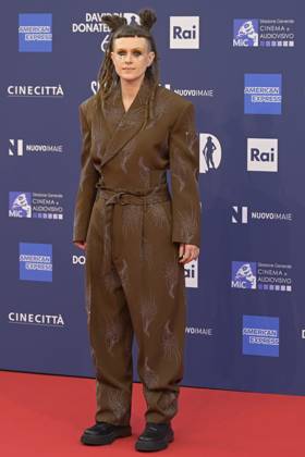 May 10, 2023, Rome, Italy: Valentina Bertani attends the red carpet of Premi Davide di Donatello 2023 at CinecittÃ Lumina Studios. Rome Italy - ZUMAs197 20230510_zaa_s197_370 Copyright: xMarioxCartellix