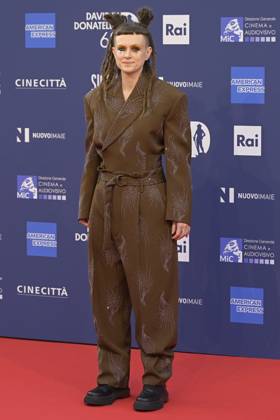 May 10, 2023, Rome, Italy: Valentina Bertani attends the red carpet of Premi Davide di Donatello 2023 at CinecittÃ Lumina Studios. Rome Italy - ZUMAs197 20230510_zaa_s197_371 Copyright: xMarioxCartellix
