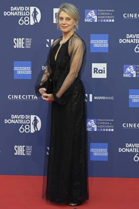 May 10, 2023, Rome, Italy: Margherita Buy attends the red carpet of Premi Davide di Donatello 2023 at CinecittÃ Lumina Studios. Rome Italy - ZUMAs197 20230510_zaa_s197_372 Copyright: xMarioxCartellix