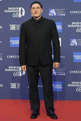 May 10, 2023, Rome, Italy: Luca Marinelli attends the red carpet of Premi Davide di Donatello 2023 at CinecittÃ Lumina Studios. Rome Italy - ZUMAs197 20230510_zaa_s197_377 Copyright: xMarioxCartellix