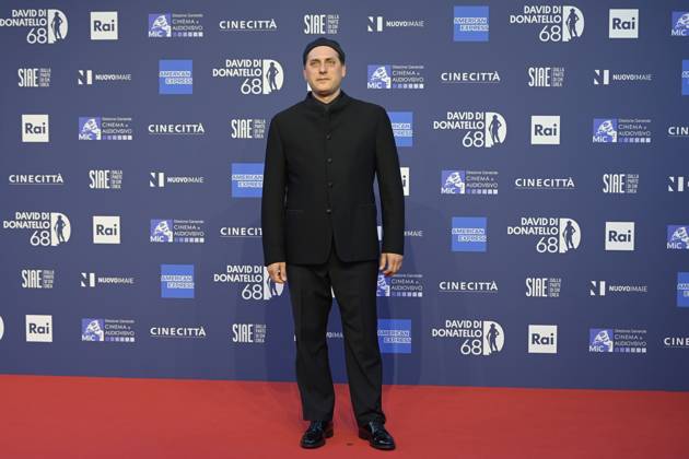 May 10, 2023, Rome, Italy: Luca Marinelli attends the red carpet of Premi Davide di Donatello 2023 at CinecittÃ Lumina Studios. Rome Italy - ZUMAs197 20230510_zaa_s197_381 Copyright: xMarioxCartellix