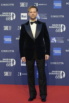 May 10, 2023, Rome, Italy: Alessandro Borghi attends the red carpet of Premi Davide di Donatello 2023 at CinecittÃ Lumina Studios. Rome Italy - ZUMAs197 20230510_zaa_s197_433 Copyright: xMarioxCartellix