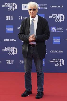 May 10, 2023, Rome, Italy: Michele Placido attends the red carpet of Premi Davide di Donatello 2023 at CinecittÃ Lumina Studios. Rome Italy - ZUMAs197 20230510_zaa_s197_435 Copyright: xMarioxCartellix