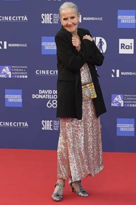 May 10, 2023, Rome, Italy: Aurora Quattrocchi attends the red carpet of Premi Davide di Donatello 2023 at CinecittÃ Lumina Studios. Rome Italy - ZUMAs197 20230510_zaa_s197_439 Copyright: xMarioxCartellix