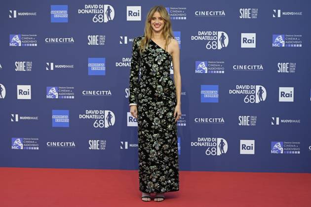 May 10, 2023, Rome, Italy: Benedetta Porcaroli attends the red carpet of Premi Davide di Donatello 2023 at CinecittÃ Lumina Studios. Rome Italy - ZUMAs197 20230510_zaa_s197_464 Copyright: xMarioxCartellix